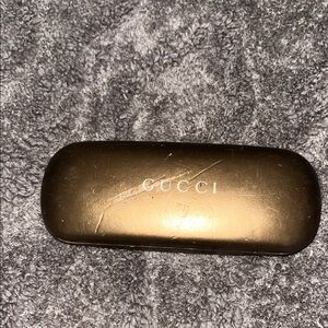 Gucci Metallic Gold Eyewear Case
